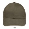 SOL'S BUFFALO - SIX PANEL CAP Army/Beige (Vyberte barvu armádní zelená / béžová, Velikost U)