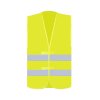 BASIC SAFETY VEST FOR PRINT "KARLSRUHE" - 2 VELCRO Yellow (Vyberte barvu žlutá, Velikost XL)
