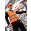 SAFETY VEST WITH ZIPPER "COLOGNE" Yellow (Vyberte barvu žlutá, Velikost M)