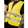 SAFETY VEST WITH ZIPPER "COLOGNE" Yellow (Vyberte barvu žlutá, Velikost M)