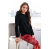 UNISEX LIGHT TERRY HOOD Black (Vyberte barvu černá, Velikost S)