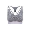GIRLIE CROSS BACK CROP TOP Black Slate Melange (Vyberte barvu černá břidlicová žíhaná, Velikost S)