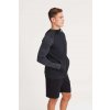 MEN'S COOL CONTRAST ZOODIE Black/Black Slate Melange (Vyberte barvu Black/Black Slate Melange, Velikost S)