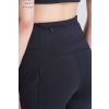 WOMEN'S RECYCLED TECH LEGGINGS Jet Black (Vyberte barvu tryskáčově černá, Velikost XS)