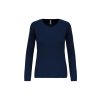 LADIES' LONG-SLEEVED SPORTS T-SHIRT Aqua Blue (Vyberte barvu vodní modrá, Velikost S)