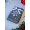 OLIMA CHRISTMAS TOWEL - SNOWFLAKE Grey (Vyberte barvu šedá, Velikost 45X70)