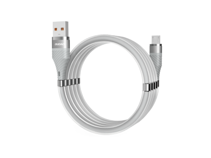 eng pl Dudao self organizing magnetic cable USB cable micro USB 5 A 1 m gray L1xsM light gray 62438 1