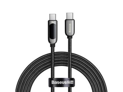 eng pl Baseus USB Type C cable USB Type C 100W 20V 5A Power Delivery with display screen power meter 2m black CATSK C01 74236 1