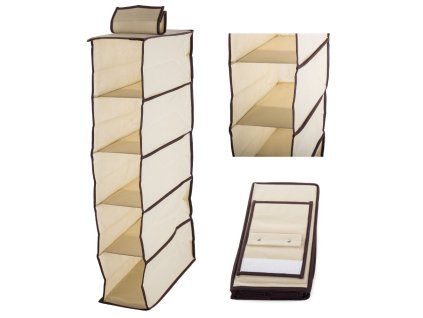 eng pl Wardrobe Shelf Organizer With 5 Shelves 70cm 149 6