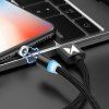 eng pl Wozinsky Magnetic Cable USB micro USB USB Typ C Lightning 1m with LED light black WMC 01 55998 8