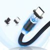 eng pl Wozinsky Magnetic Cable USB micro USB USB Typ C Lightning 1m with LED light black WMC 01 55998 7