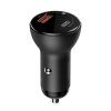 eng pl Baseus car charger USB USB Type C 45 W 5 A SCP Quick Charge 4 0 Power Delivery 3 0 LCD display gray CCBX C0G 60872 1