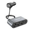 eng pl Dudao car charger 2x USB 3x cigarette lighter splitter black R1Pro black 64550 1
