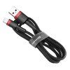 eng pl Baseus Cafule Cable durable nylon cord USB Lightning QC3 0 2 4A 1M black red CALKLF B19 46807 1