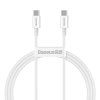 eng pl Baseus Superior USB Type C USB Type C cable Quick Charge Power Delivery FCP 100W 5A 20V 1m white CATYS B02 72778 1