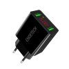 eng pl Choetech dual port wall charger with digital display 11W 2 x USB A EU plug black C0028 79973 1