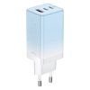 eng pl Baseus fast GaN charger 2 x USB Type C USB 65W QC PD blue CCGP050103 USB Type C fast charging cable 100W 1m blue 95961 1