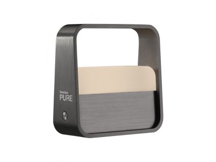 Paul Neuhaus, LED stolová lampa Pure Go, sivá, batéria Touch USB