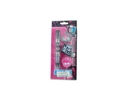 2kusy ceruziek s gumami MONSTER HIGH