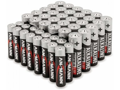 Alkalická batéria sada 1,5 V, Mignon a Mikro ANSMANNr,46ks