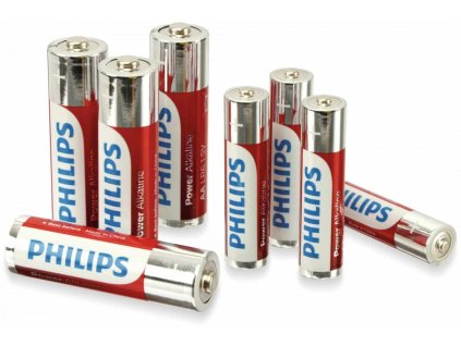 Alkalická batéria sada 1,5 V, Mignon a Mikro PHILIPS Powerlife,40ks