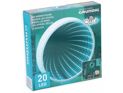 Svietidlo GRUNDIG 3D nekonečné zrkadlo, tvar tunel