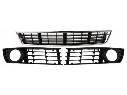 Front bumper grille / CENTRE + L + P / SET, Audi A4 B6