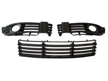 Front bumper grille / centre + L + P / set, Volkswagen VW Passat B5
