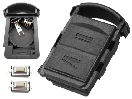 Náhradný obal kľúča 2-tlačítkový, OPEL CORSA C COMBO MERIVA