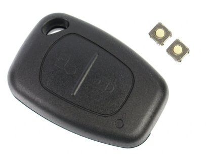 Spare key cover 2-button, OPEL RENAULT NISSAN