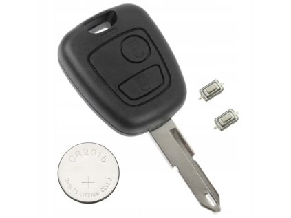 Ersatz-Schlüsselgehäuse mit 2 Tasten, PEUGEOT 206 207 307 406 407