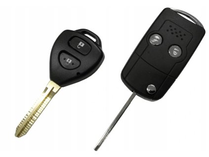 Náhradný obal kľúča 2-tlačítkový, TOYOTA (TOY43)