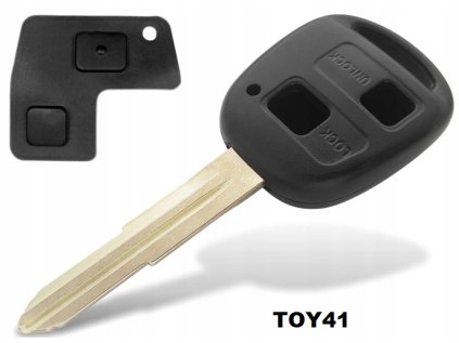 Náhradný obal kľúča 2-tlačítkový, TOYOTA TOY41, TOY43, TOY45