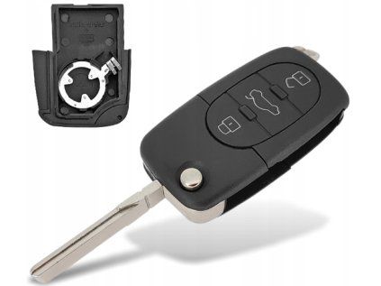 Replacement key cover 3-button, AUDI A3 A4 A6 A8 TT (HU66)