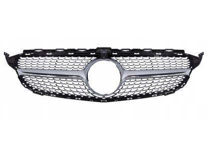Frontgrill MERCEDES W205 (14-18) Silber Diamant