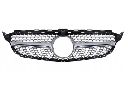 Frontgrill MERCEDES W205 (14-18) Silver Diamond