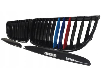 Predná maska, ľadvinky, mriežky BMW 3 E90 E91 (04-08) trikolóra ///M - sada L+P
