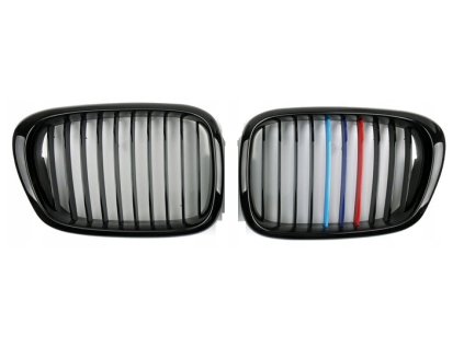 Frontmaske, Nieren, Gitter BMW 5 E39 (00-04) TRICOLOR ///M - Set L+P