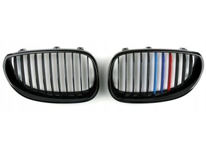 Front grille, kidneys, grilles BMW 5 E60 (03-) tricolour ///M - set L+P