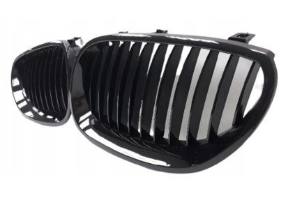 Front grille, kidney, grilles BMW 5 E60 (03-10) black glossy