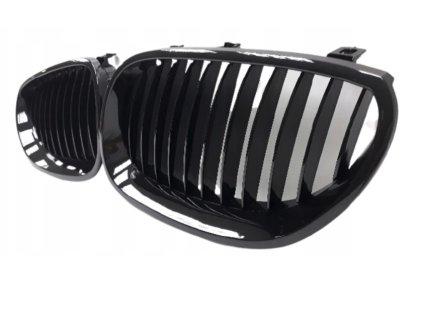 Frontmaske, Nieren, Grills BMW 5 E60 (03-10) glänzend schwarz