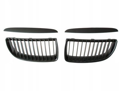 Front grille, kidneys, grilles matt black BMW 3 E90 E91 (2004-2008) - set L+P