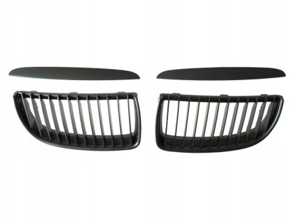 Frontmaske, Nieren, Grills mattschwarz BMW 3 E90 E91 (2004-2008) - L+P-Set
