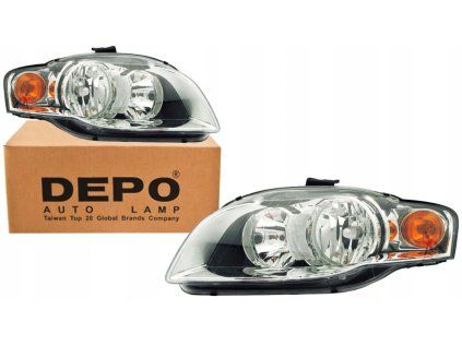 Front lights AUDI A4 B7 L+P DEPO