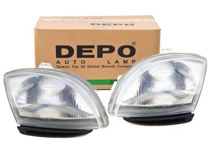 Front lights Fiat Seicento H4 L+P DEPO