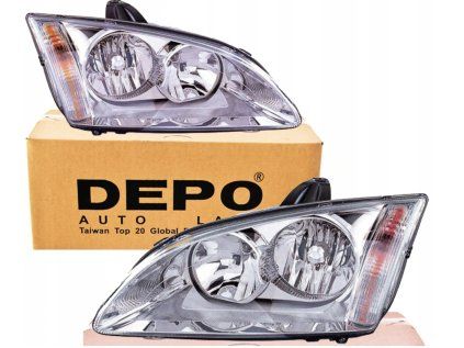 Front lights FORD FOCUS MK2 (04-08) L+P DEPO