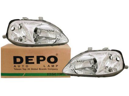 Frontscheinwerfer HONDA CIVIC VI 6 (98-01) L+P DEPO
