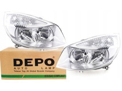 Front lights RENAULT SCENIC (06.2003-) L+P DEPO