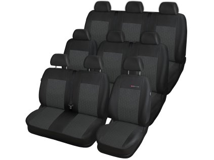 Autositzbezug Autodekoration ELEGANCE Volkswagen VW T5 TRANSPORTER, 9 Sitze - Verschiedene Farben