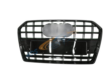 A6 2018 grille s line full gloss black w eu number plate
